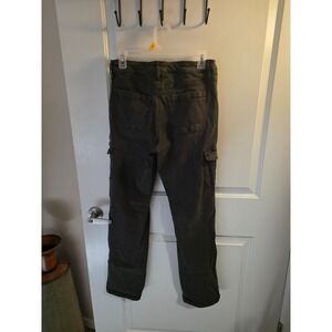 well worn cargo pants olive green pants denim like and really durable